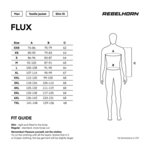 Kurtka motocyklowa tekstylna Rebelhorn Flux Ice Black Ice Fluo Yellow - obrazek 7